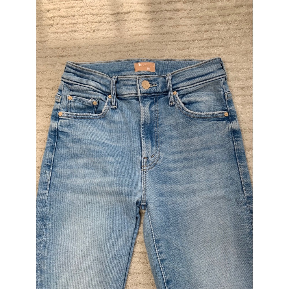 Mother Denim The Insider Crop Step Fray Jeans Size 24 Limited Edition Wash - Picture 14 of 16